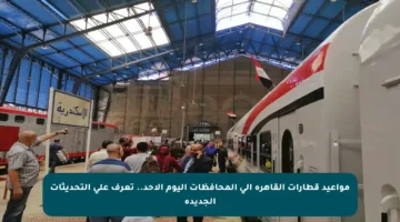 مواعيد قطارات القاهرة إلى المحافظات اليوم الأحد.. تعرف على التحديثات الجديدة
